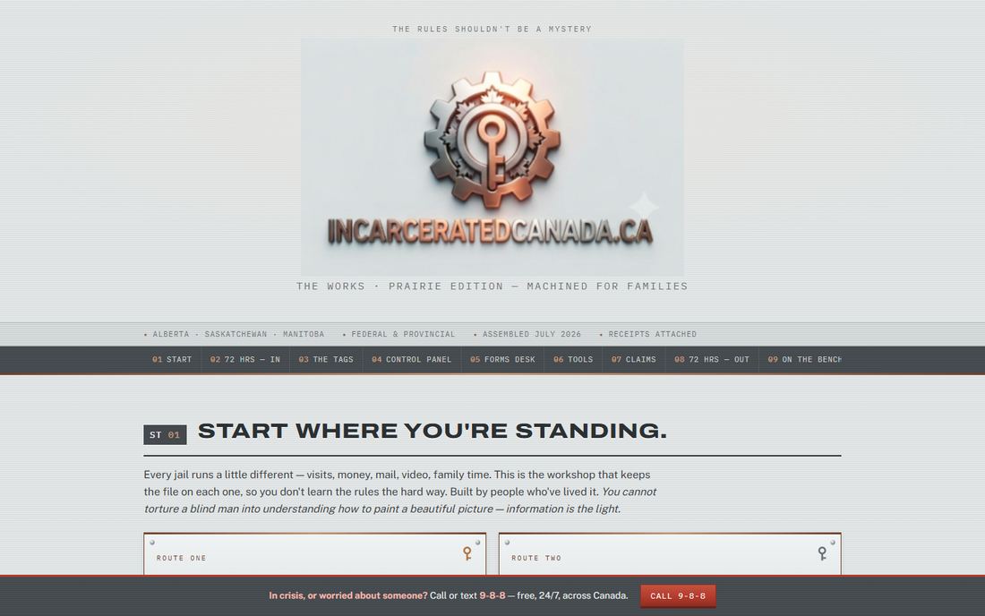 Incarcerated Canada — live site